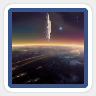 Interplanetary Spaceport Sticker
